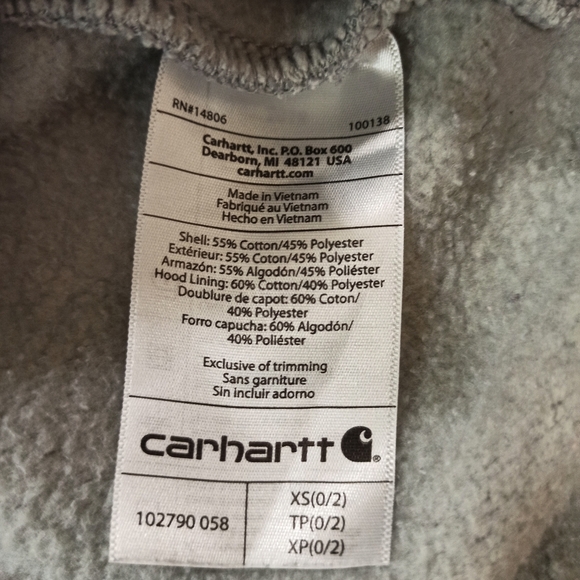Carhartt women's Clarksburg Pullover Sweatshirt hoodie. Size small - Picture 11 of 16